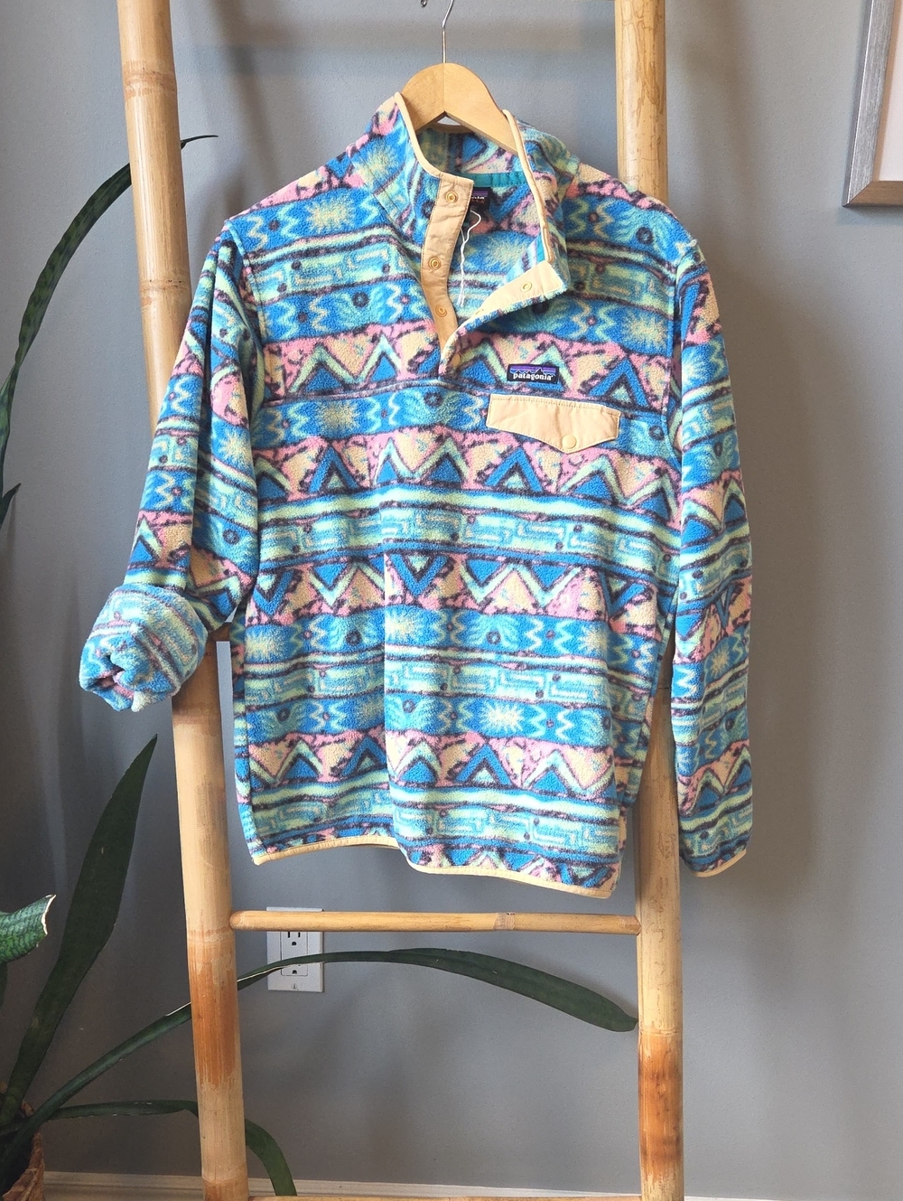 Patagonia Men’s Synchilla Snap-T Fleece Pullover - Turquoise Multi